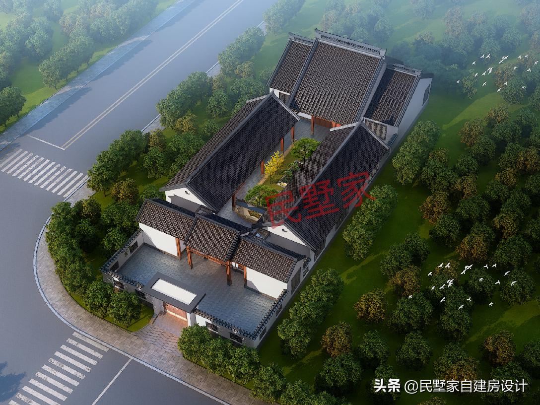 农村别墅自建房设计宽5米深度23米,长方形农村自建房长9米3宽5米7