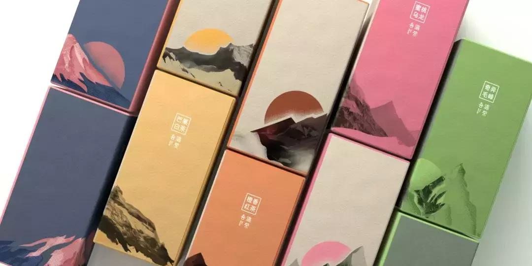 最时尚茶叶包装设计案例,茶叶包装插画基础设计