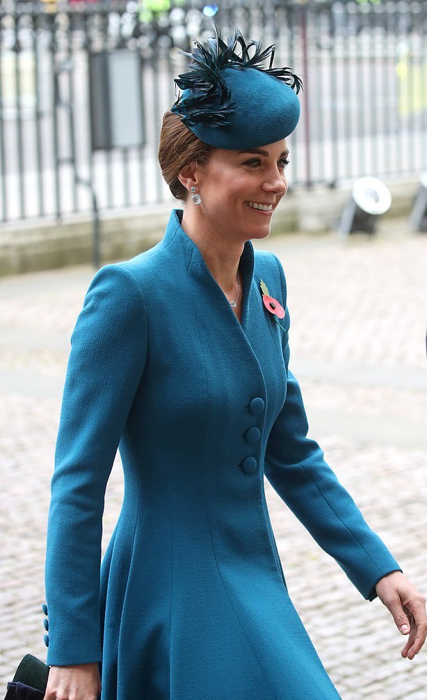 凯特梅根同穿绿色大衣,梅根凯特同框视频穿搭