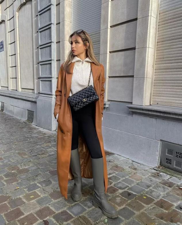 小脚裤冬季穿搭图片大全,冬天小脚裤配什么鞋子最好看