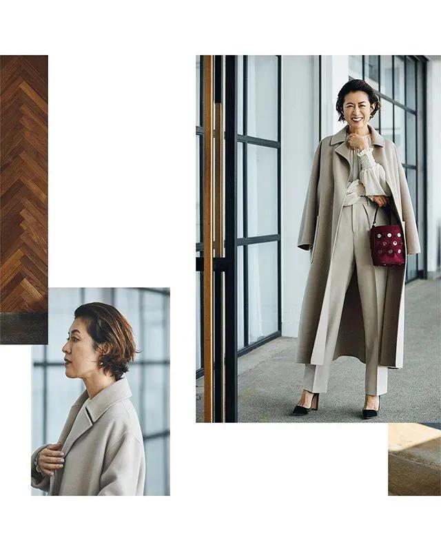 看这位45+日本博主的时尚穿搭，有一种由内而外散发的自信张扬