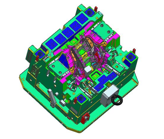 车灯模具结构图解,车灯pc模具结构
