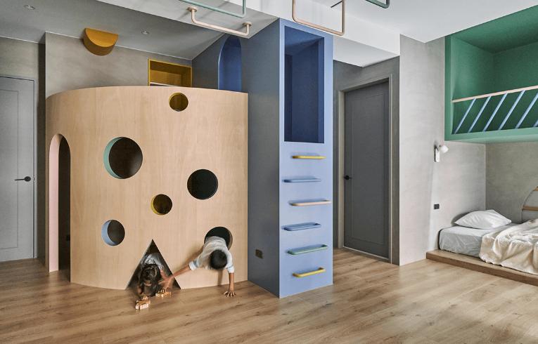 小儿童房设计图,怎样建造儿童房梦幻又像游乐园