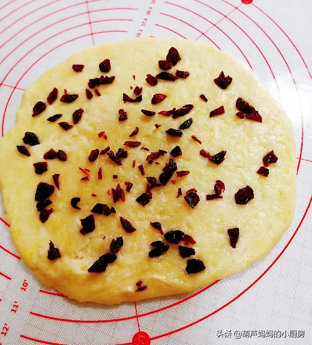 淡奶油蔓越莓吐司,淡奶油蔓越莓