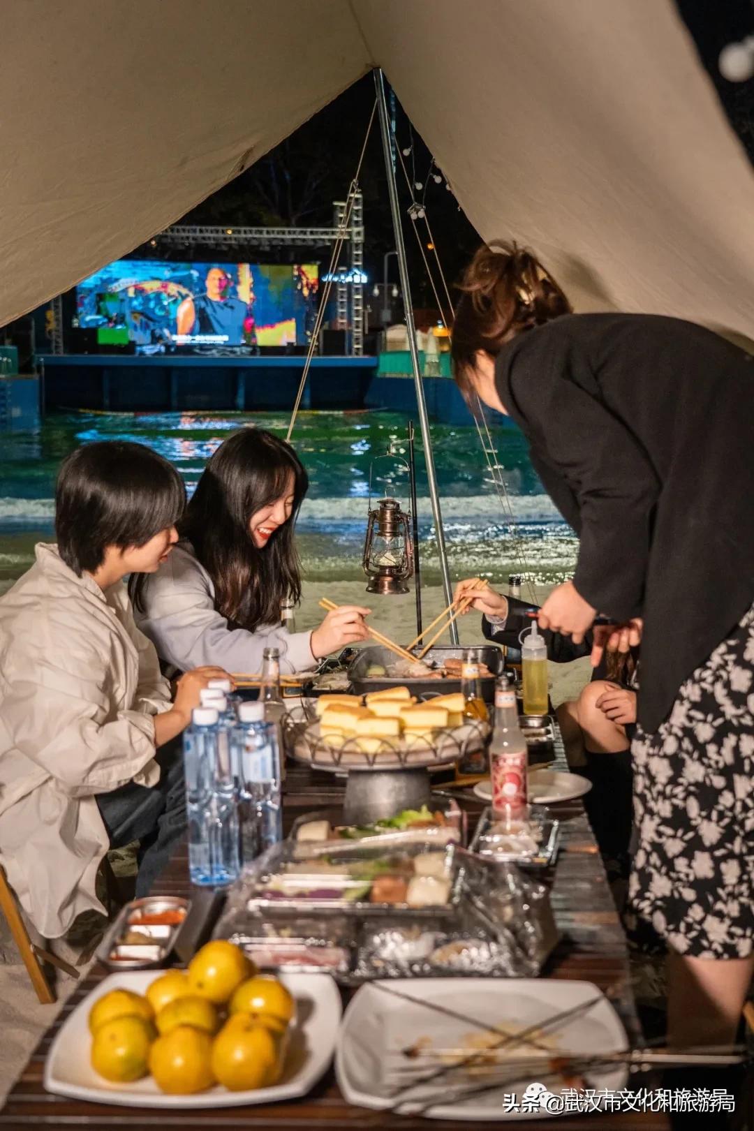 武汉市东湖沙滩露营,武汉市内适合玩水露营地方