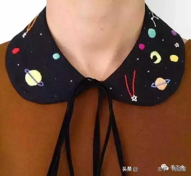 领口刺绣小花朵,刺绣花朵500种图片大全