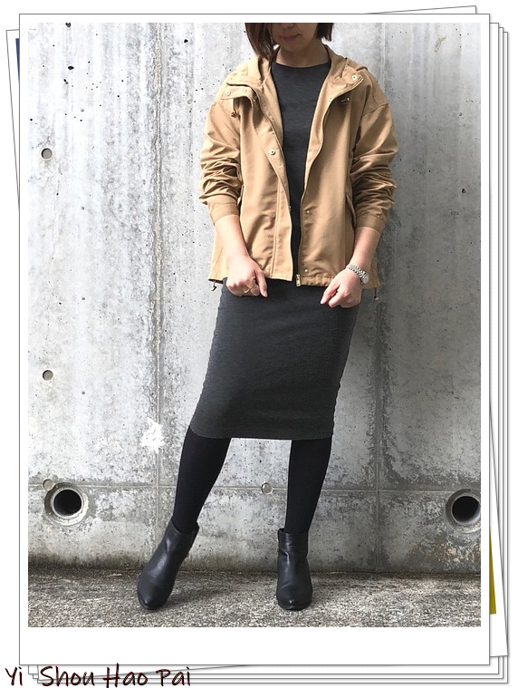 休闲风宽松连帽外套穿搭,日系防风连帽外套搭配