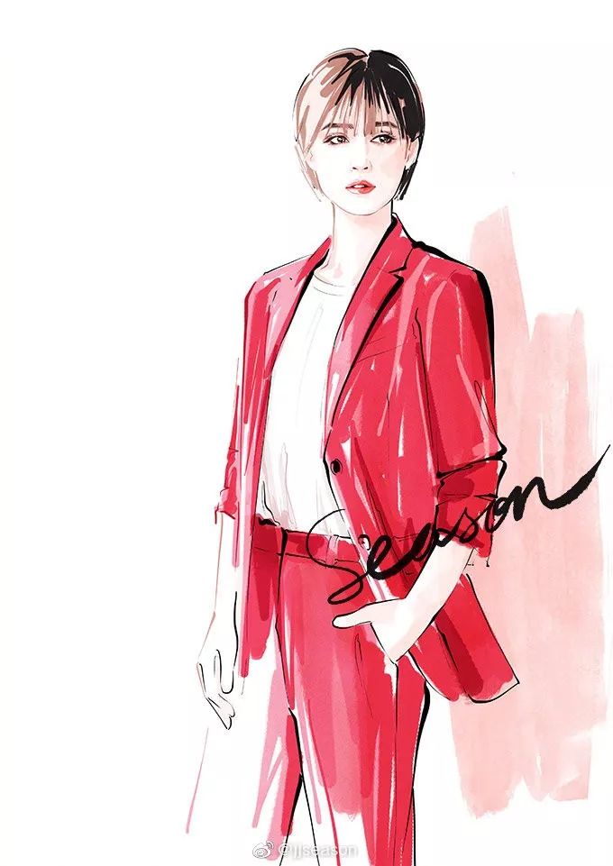 精美水墨插画,那些浪漫的水墨画插画