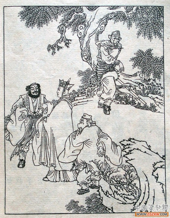 《西游记》之三打白骨精背景图,西游记三打白骨精文字版图文