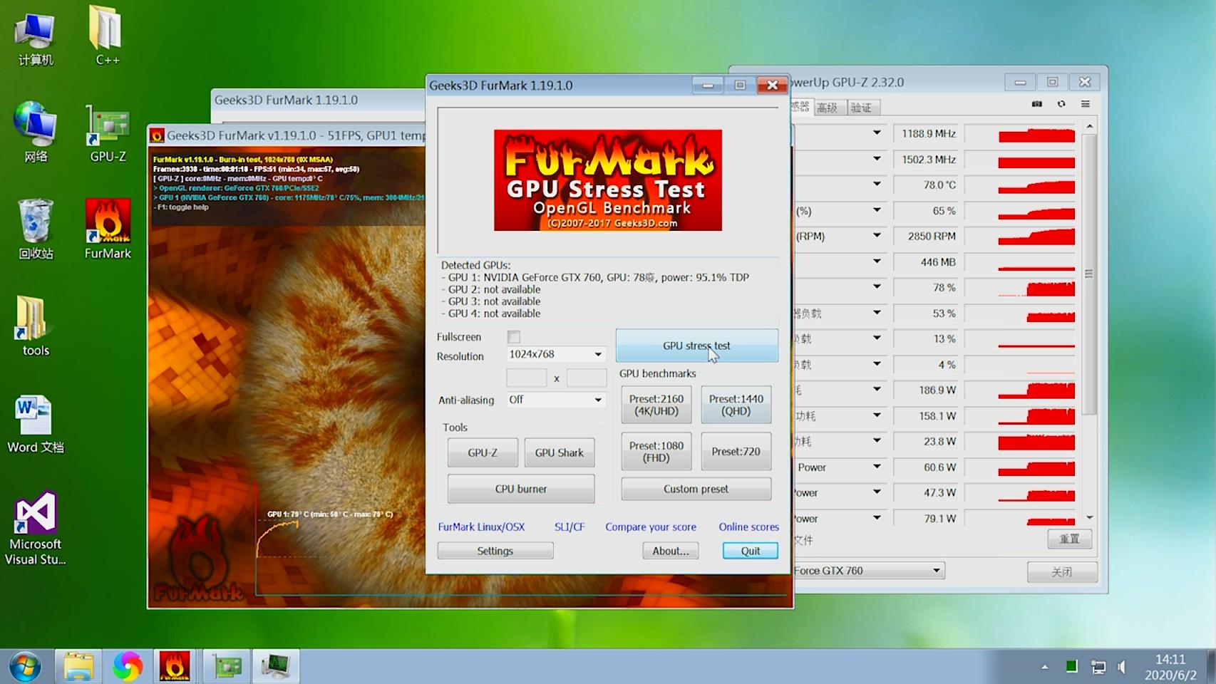 显卡测试furmark温度多少会是矿卡,furmark怎么测试显卡温度