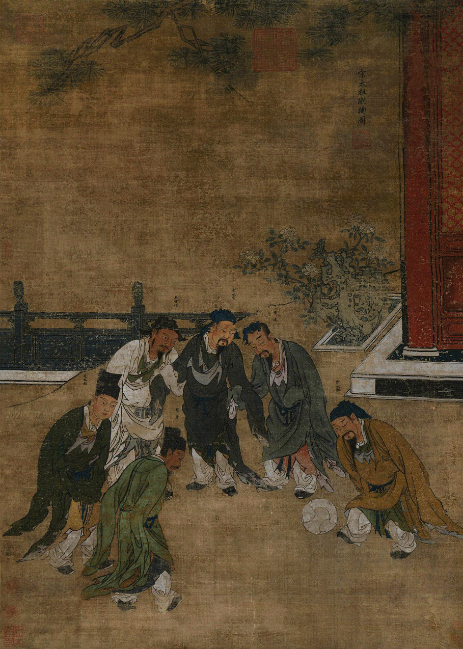 蹴鞠动态图,蹴鞠画面