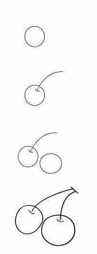 水果简笔画拟人化小学生四年级,画食物甜品和水果零食简笔画