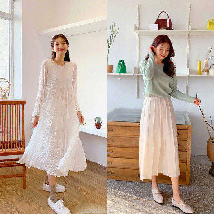 韩国流行穿搭春天穿什么,适合春天穿的小仙女