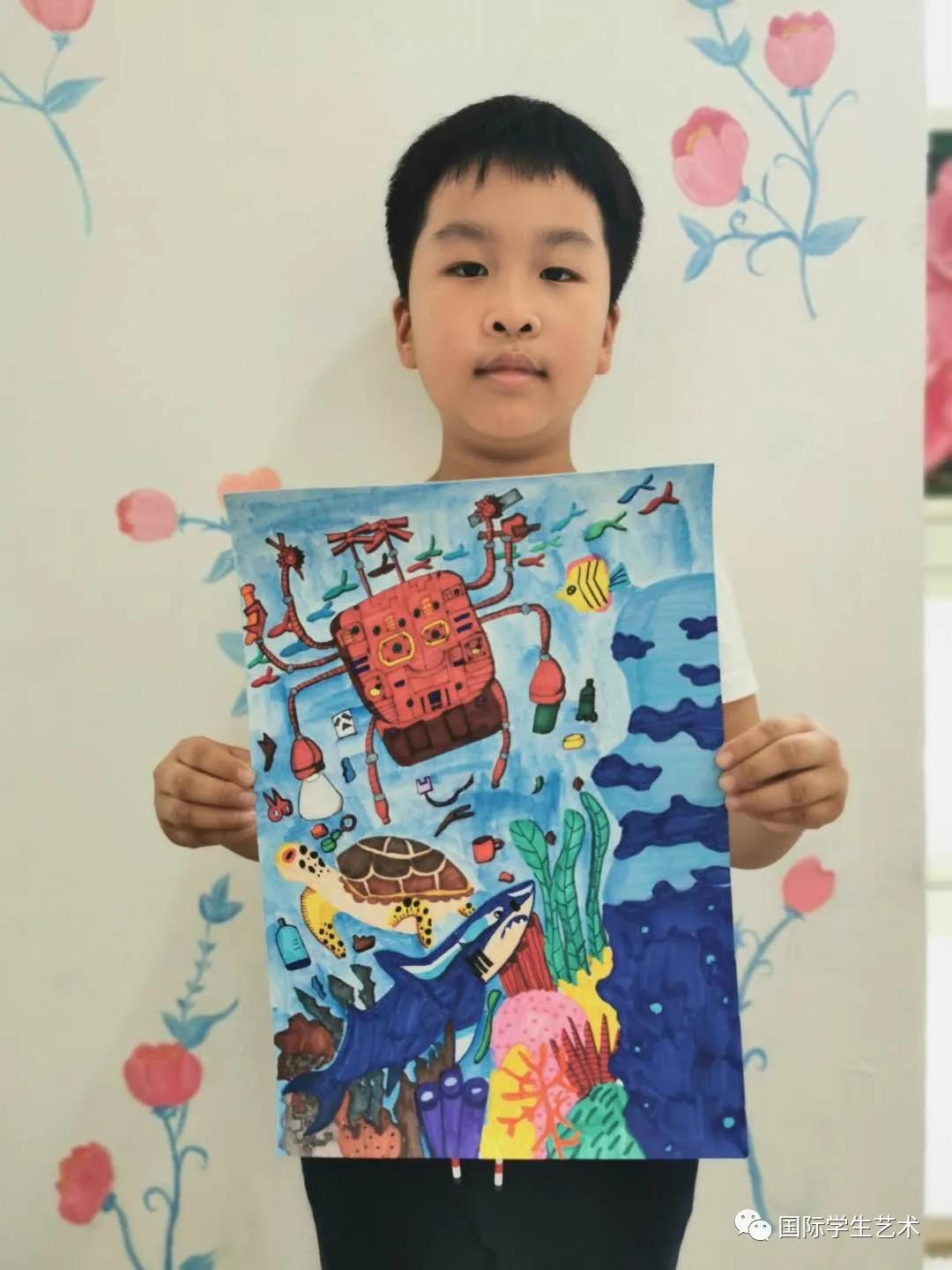 2018世界杯儿童画获奖作品,第十一届世界杯青少年绘画大赛