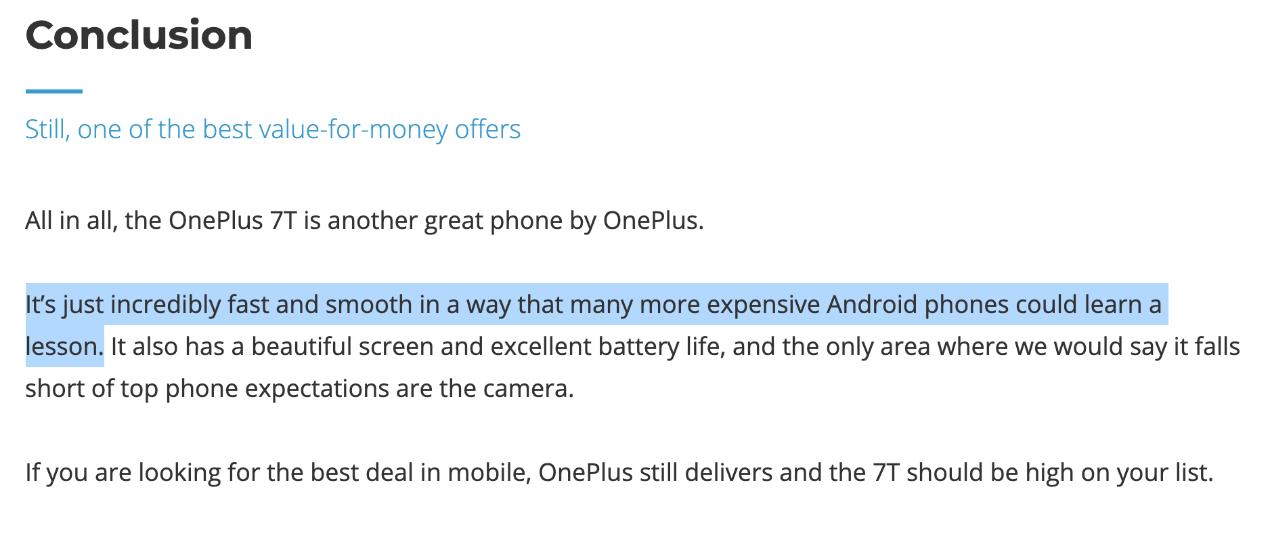 一加7国外评价,一加7t外国