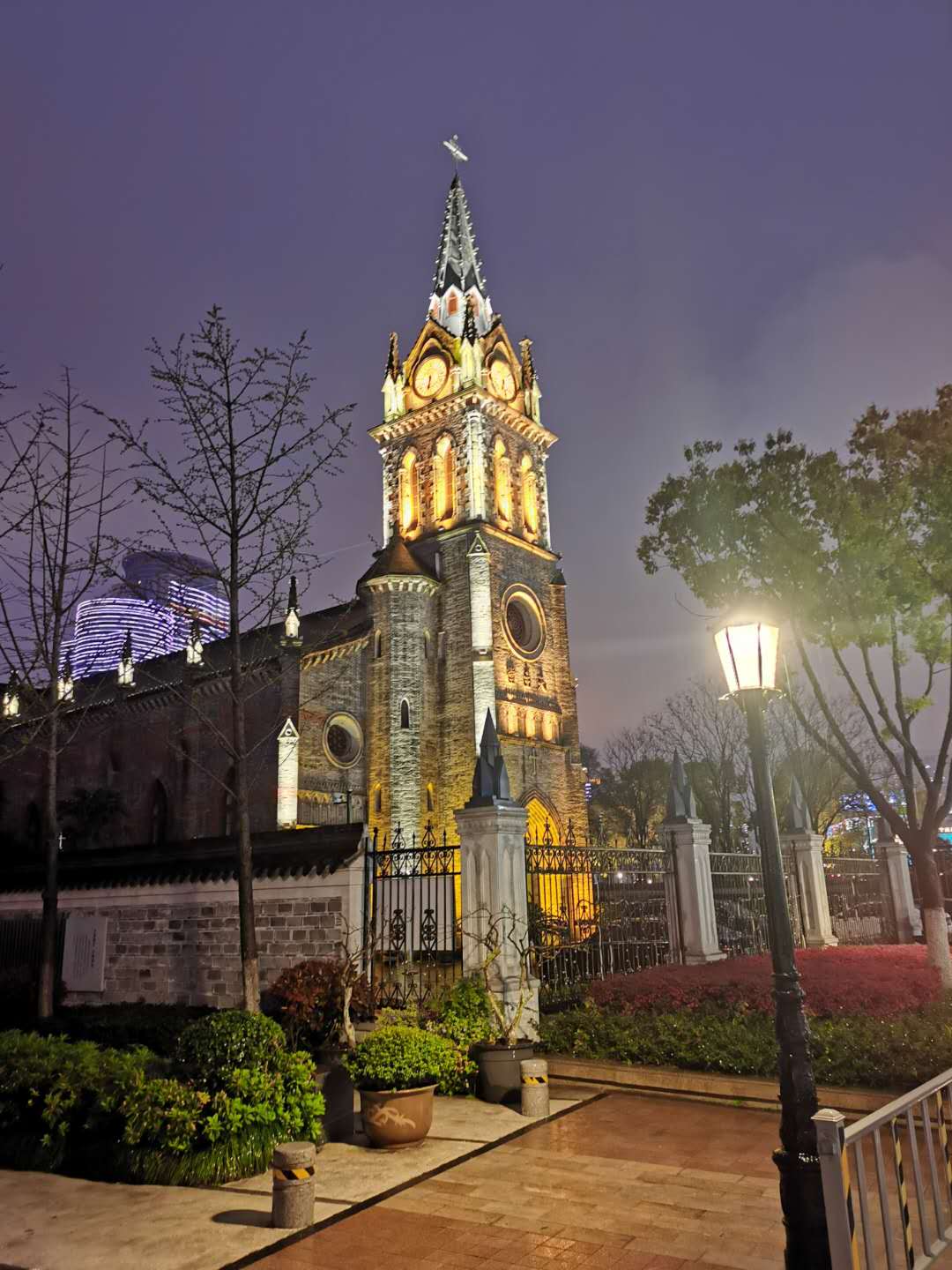 夜幕下的上海外滩,宁波老外滩景色