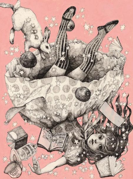 gucci插画师作品,日本风格插画家