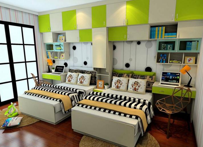 小卧室高低床合适吗,小卧室放高低床好还是单人床好