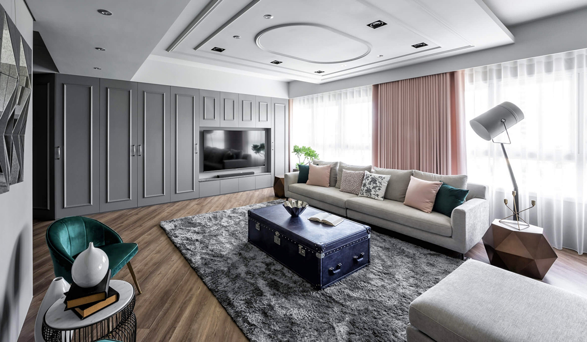 电视墙省钱又高级的设计,这才是简单实用的电视墙设计