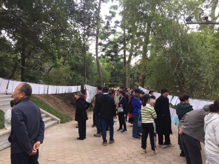 在相亲角逛了一圈，我们差点脱不开身