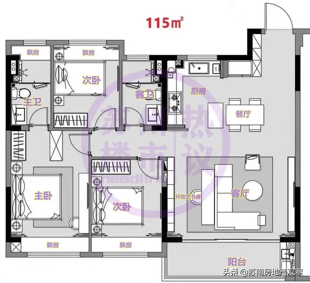 万科园区,园区万科奥体户型