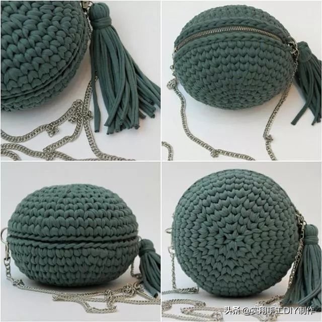各种圆包包的钩织教程,多种漂亮包包的钩织图解