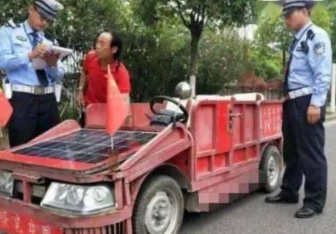 江苏牛人造出太阳能汽车不加油,长发小伙造太阳能汽车