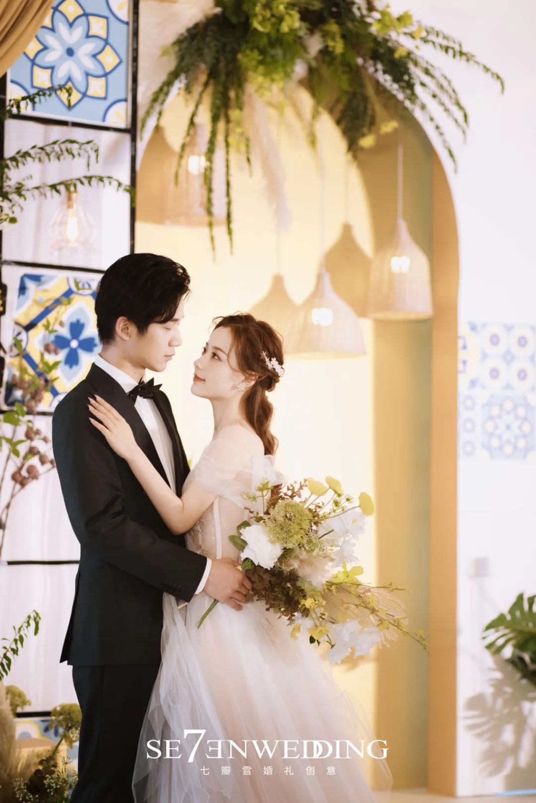 摩洛哥风格草坪婚礼,摩洛哥花园拍摄