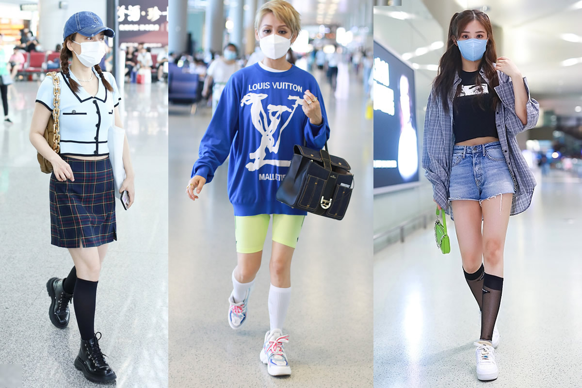 中长筒袜怎么搭才好看女,中长款袜日常搭配夏天