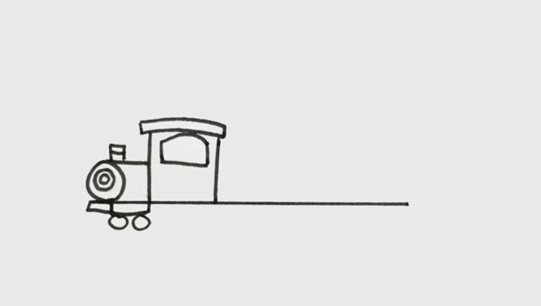一笔一画,轻松学会,绘画教程连载(12):火车