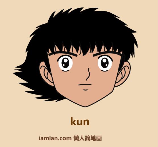 一分钟教你画小男孩,足球小子射门绘画