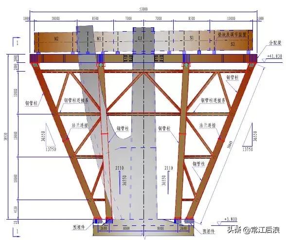 简易桥梁设计图纸大全,桥梁设计简图配上说明性文字