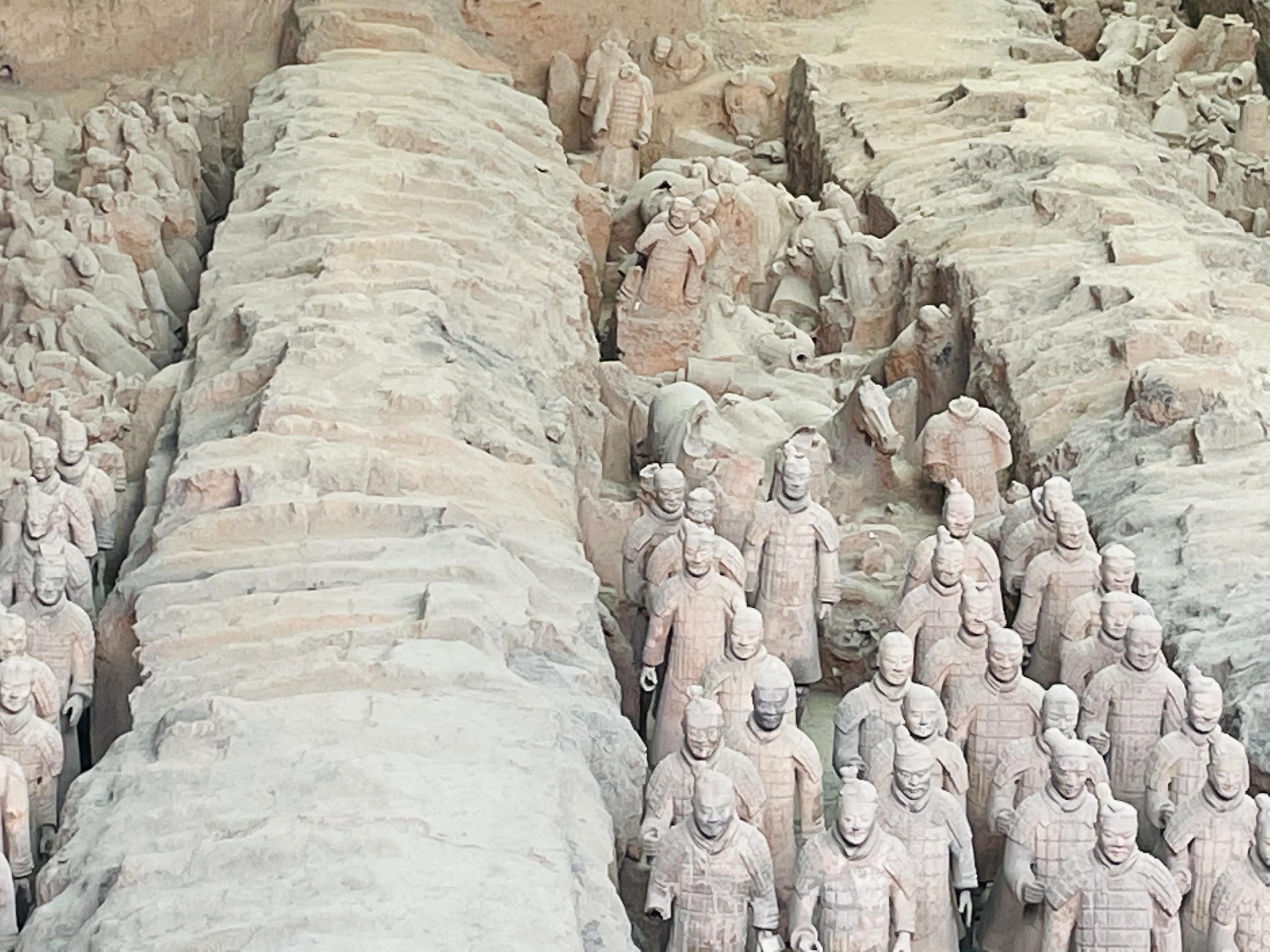 西安秦始皇兵马俑旅游现况,实拍全程西安秦始皇兵马俑博物馆