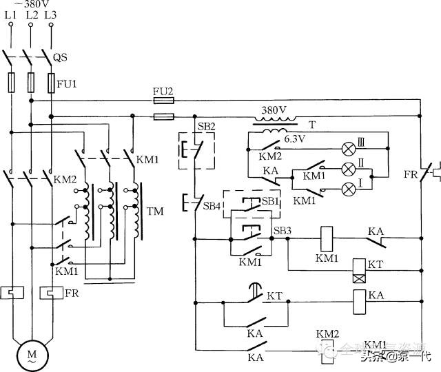 电动机星三角降压启动接线原理,星三角降压启动二次接线教学视频