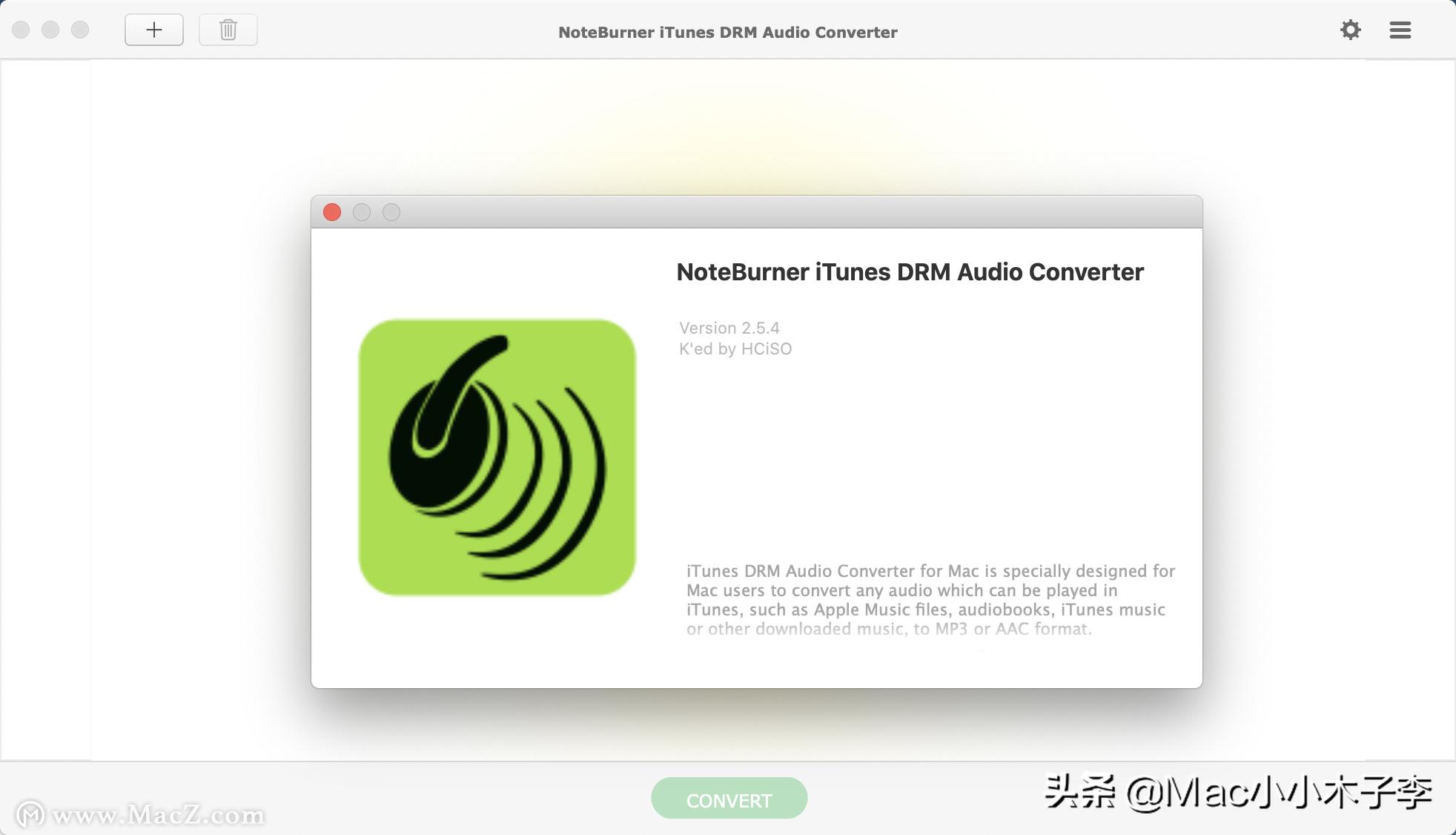 NoteBurneriTunesDRMAudioConverterforMac,音频转换2.5.4