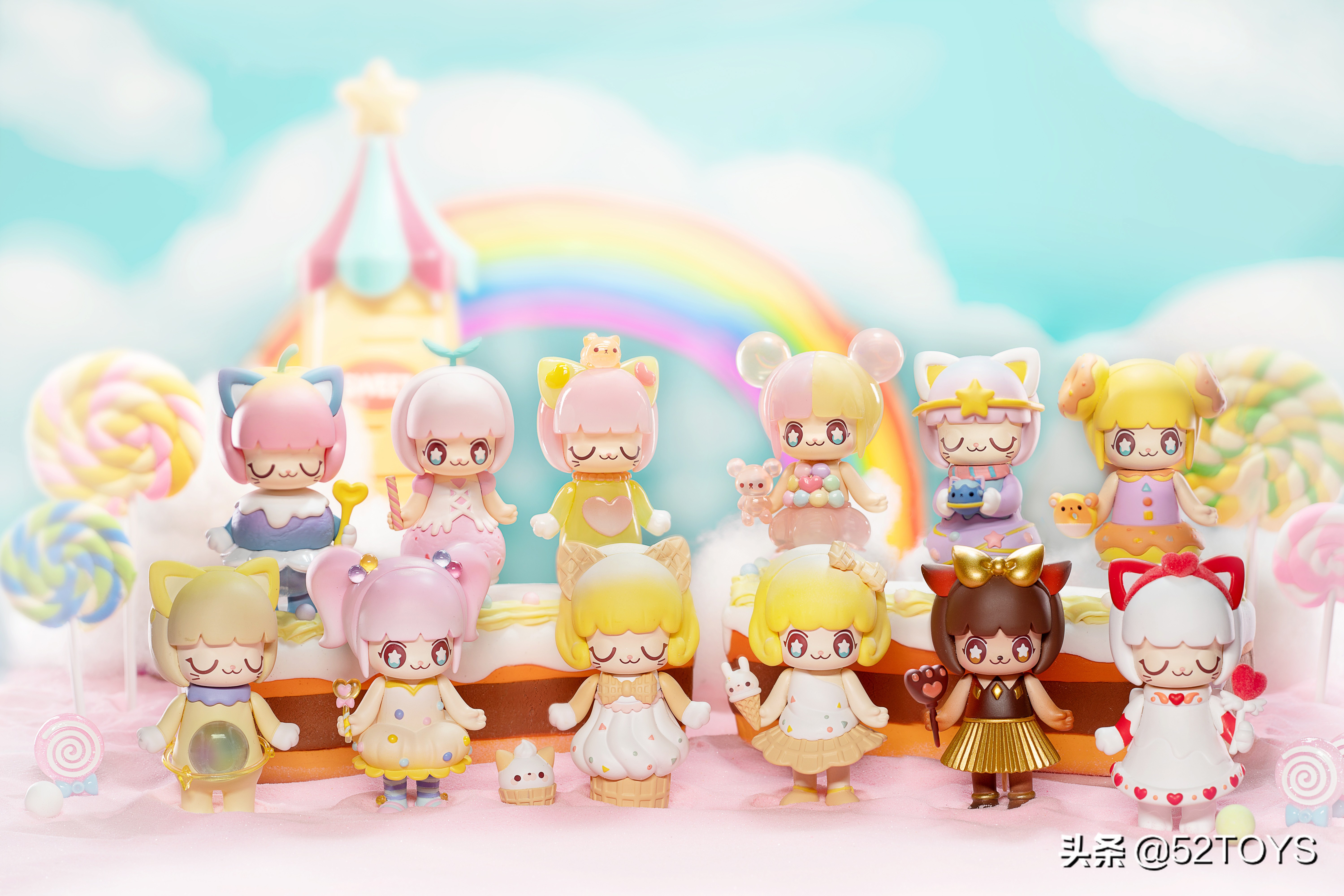 52toyskimmy盲盒甜品派对系列,52toys甜品派对手感