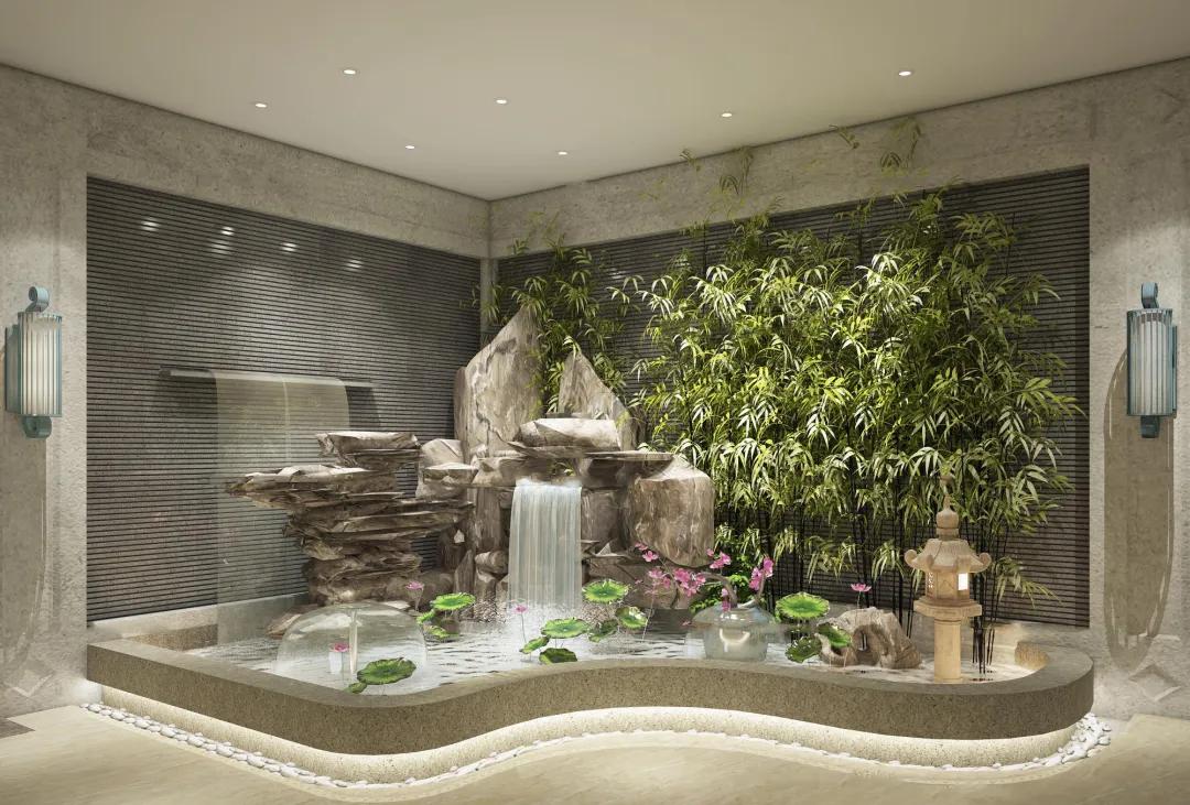 日式庭院景观设计3d图,日系庭院设计建模