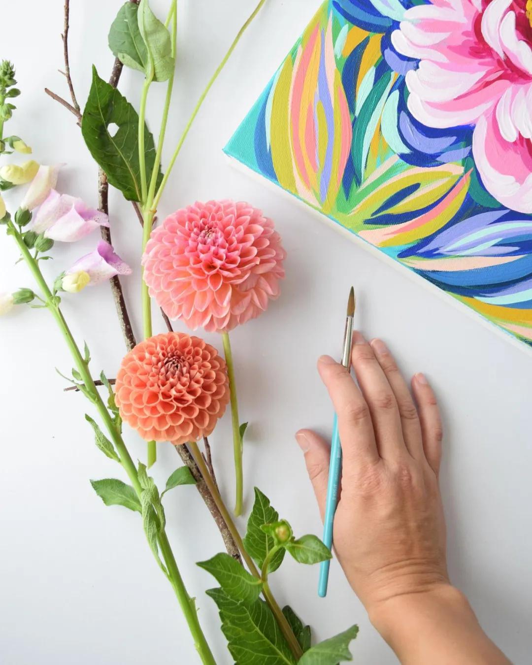 美术创意画幼儿丙烯平涂画,丙烯平涂的正确方法图解