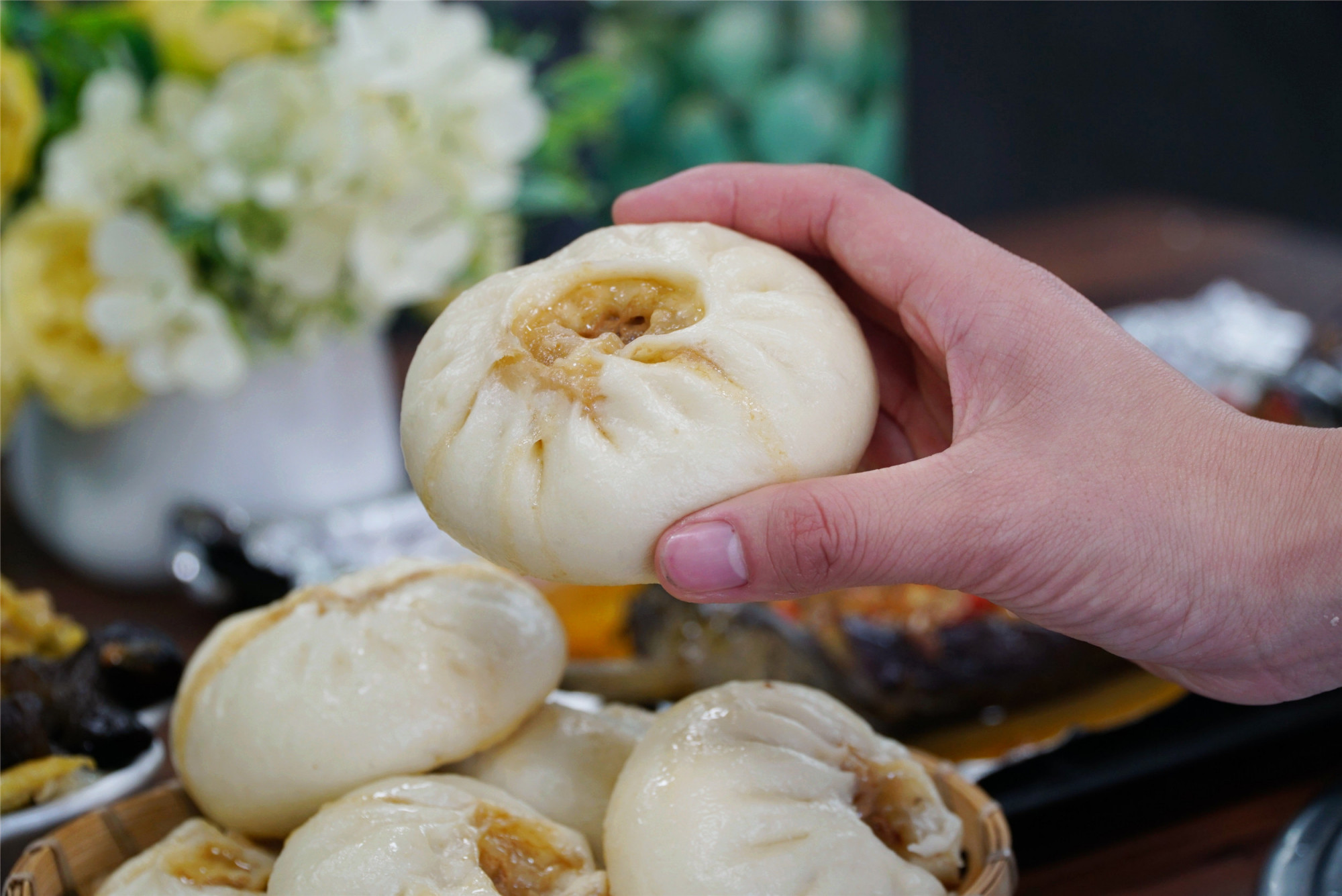 蒸包子调肉馅的正确方法,蒸包子调馅教程全过程