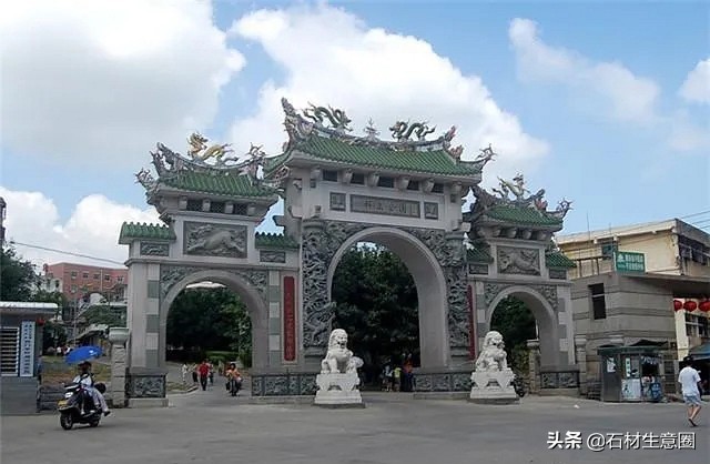 惠安石雕牌坊牌楼山门,惠安牌坊雕刻