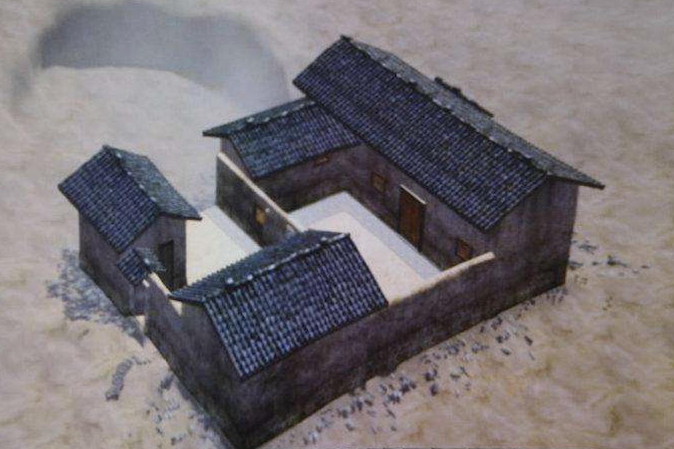 古代实木大门对比现代防盗门,汉代防盗门图片