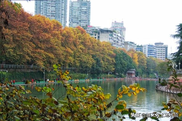 在冬天里看遵义湘江河上的秋色