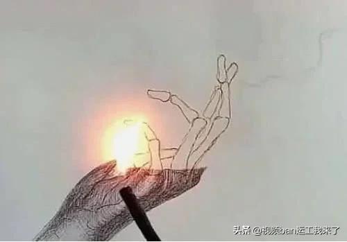 美术大佬画了一只手，点火后不相信自己眼睛，究竟是什么原理