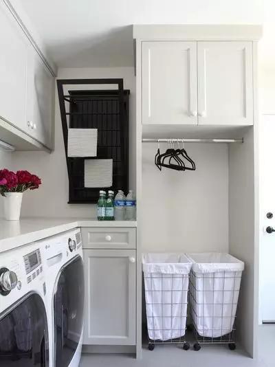 家庭洗衣房设计方案,楼梯下空间设计成洗衣房