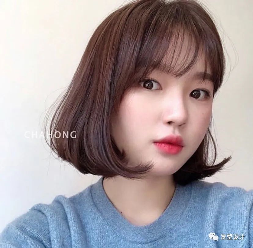 八大网红刘海短发,无刘海短发发型女