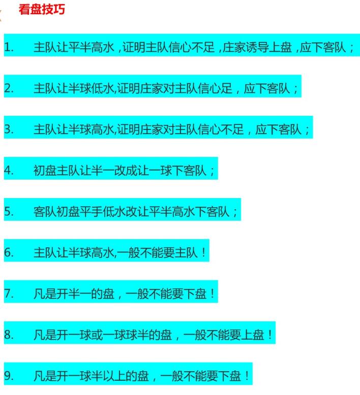 浅谈足球比赛盘口（上）-亚盘