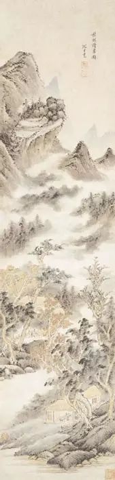 明代夏芷国画山水作品高清大图,明代100幅山水精品赏析第二辑