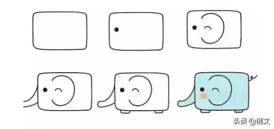 简笔画小动物100种可爱幼儿园,6-12岁儿童绘画简笔画小动物