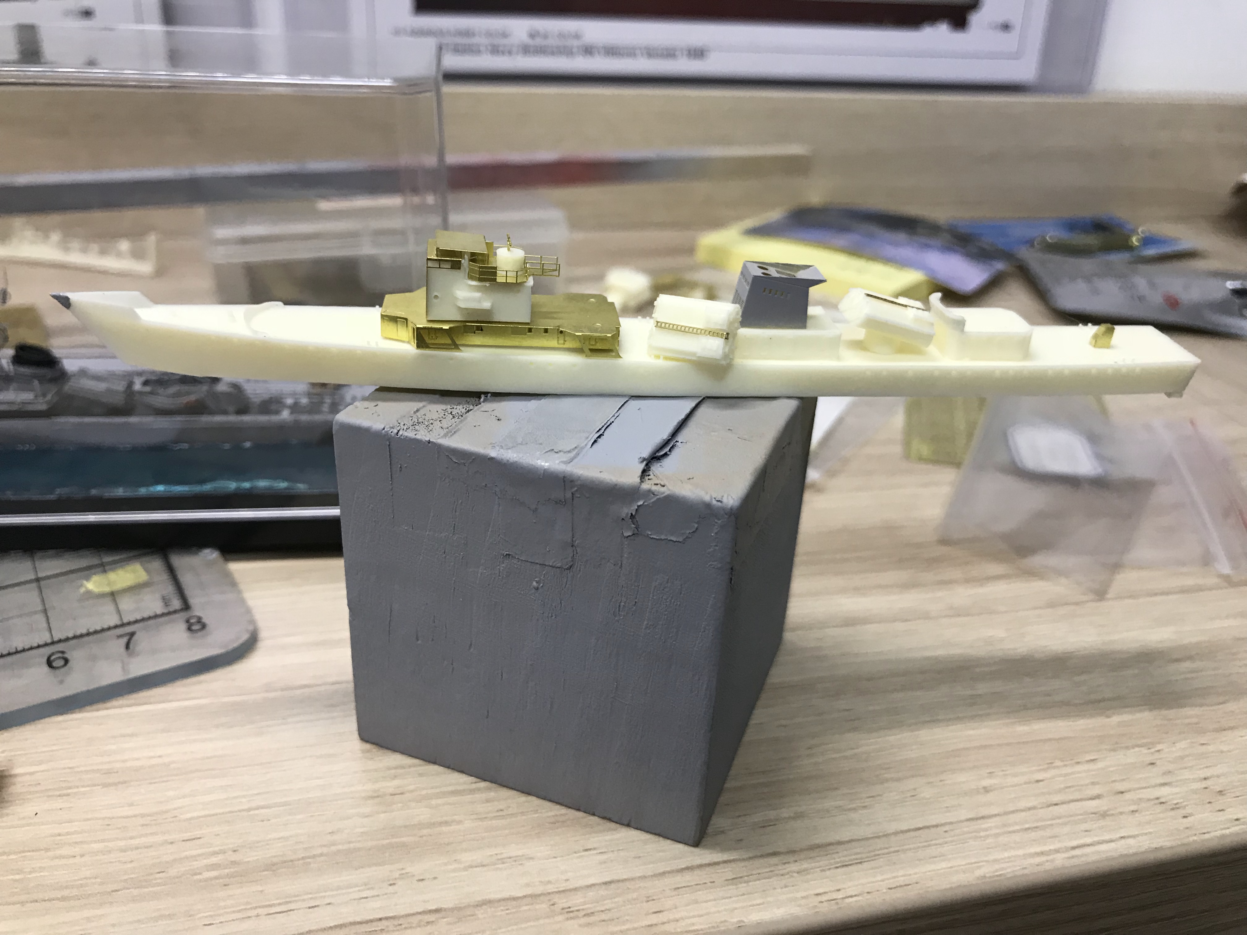 「手工船模」1/700宜宾号导弹护卫舰制作小记