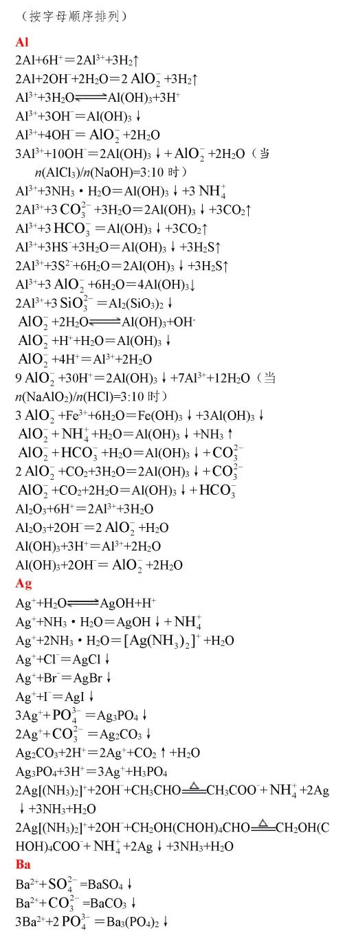 高中关于铁的化学反应方程式,高中化学方程式大全完整版下载